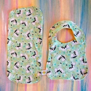 Baby Bib & Burp Cloth Set
